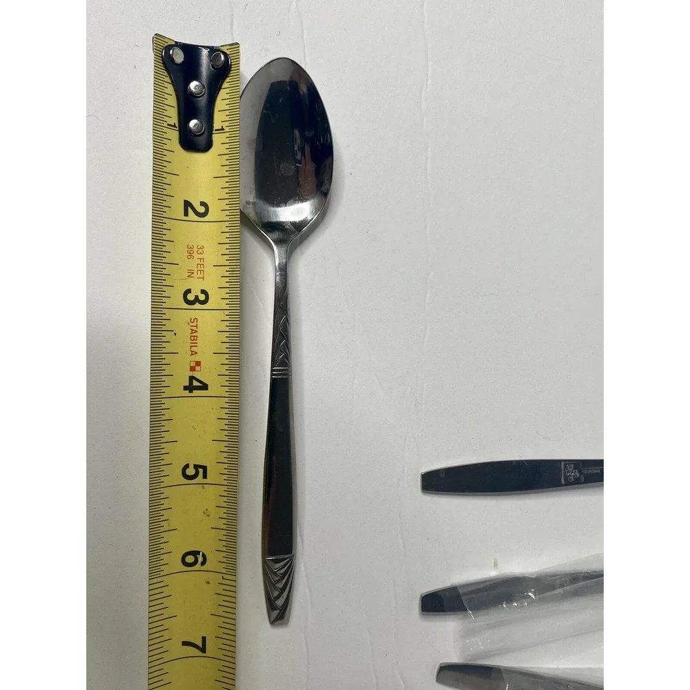 Orleans Silver ORL46 Stainless Korea Lot of 5 TeaSpoons Replacements